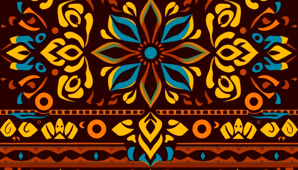 Arrière-plan artistique africain avec motifs culturels